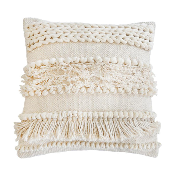 Iman Hand Woven Pillow 20" X 20" With Insert design by Pom Pom at Home