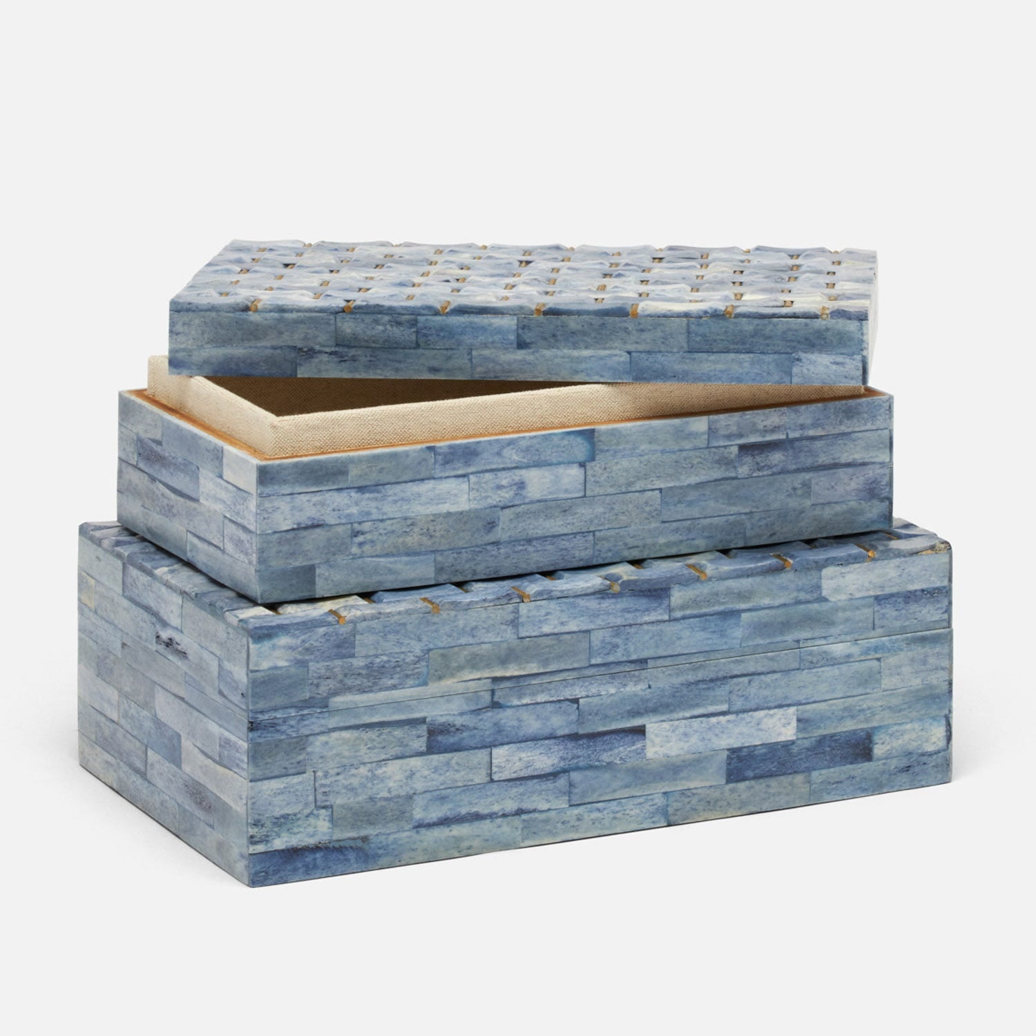 Tage Textured Boxes, Set of 2
